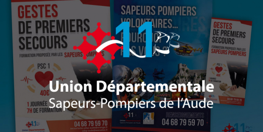 Union Départementale des Sapeurs Pompiers de l'Aude - Logo